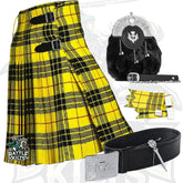 Battle Of Kilts Men’s Tartan Kilt Outfit – 6-Piece Scottish Set with Premium Accessories